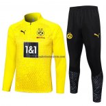 Tuta da Track de Felpa del Borussia Dortmund 2023-2024 Giallo