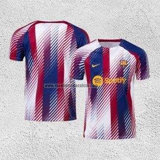 Maglia Prematch del FC Barcellona 2023 Blu y Rosso