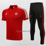 Conjunto Polo del Bayern Monaco 2021-2022 Rojo