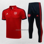 Conjunto Polo del Arsenal 2021-2022 Rojo