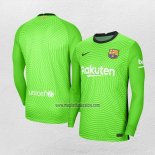 Maglia FC Barcellona Portiere Manica Lunga 2020-2021 Verde