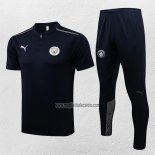 Conjunto Polo del Manchester City 2021-2022 Azul