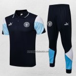 Conjunto Polo del Manchester City 2021-2022 Azul