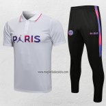 Conjunto Polo del Paris Saint-Germain Jordan 2021-2022 Blanco