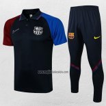Conjunto Polo del FC Barcellona 2021-2022 Azul