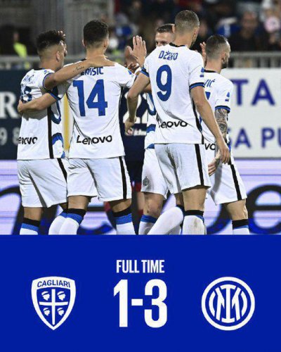 Inter venció 3-1 a Cagliari