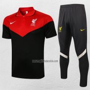 Conjunto Polo del Liverpool 2021-2022 Negro